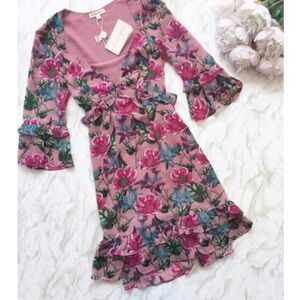 For Love & Lemons Churro Mini Dress